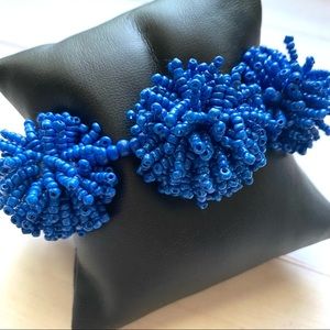 Y2K Blue Beaded Stretch Bracelet